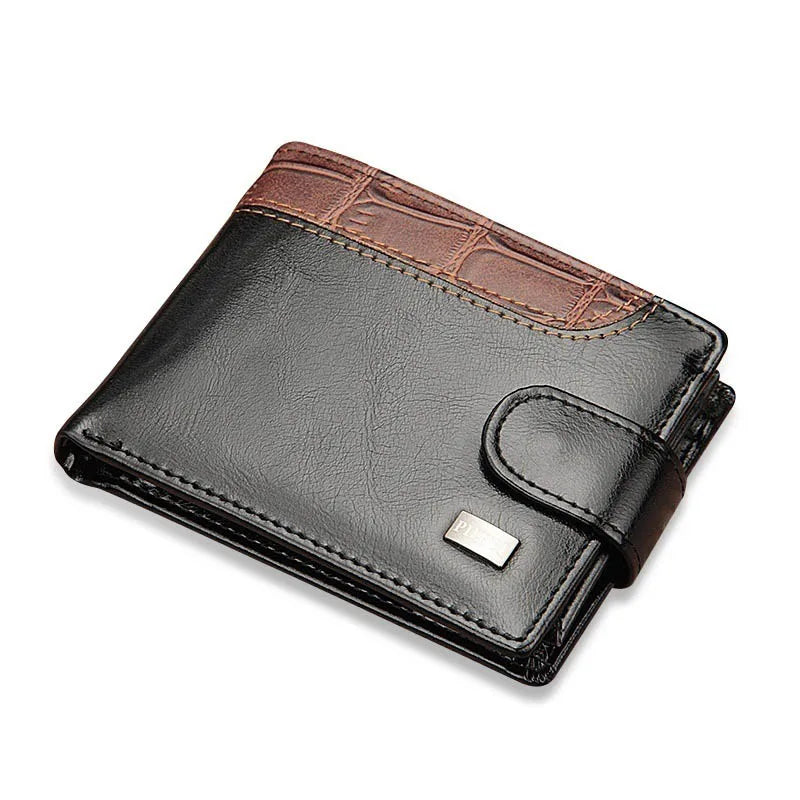 Vintage Leather Hasp Small Wallet Coin Pocket Purse Card Holder for Men - Durable and Stylish Money Clutch