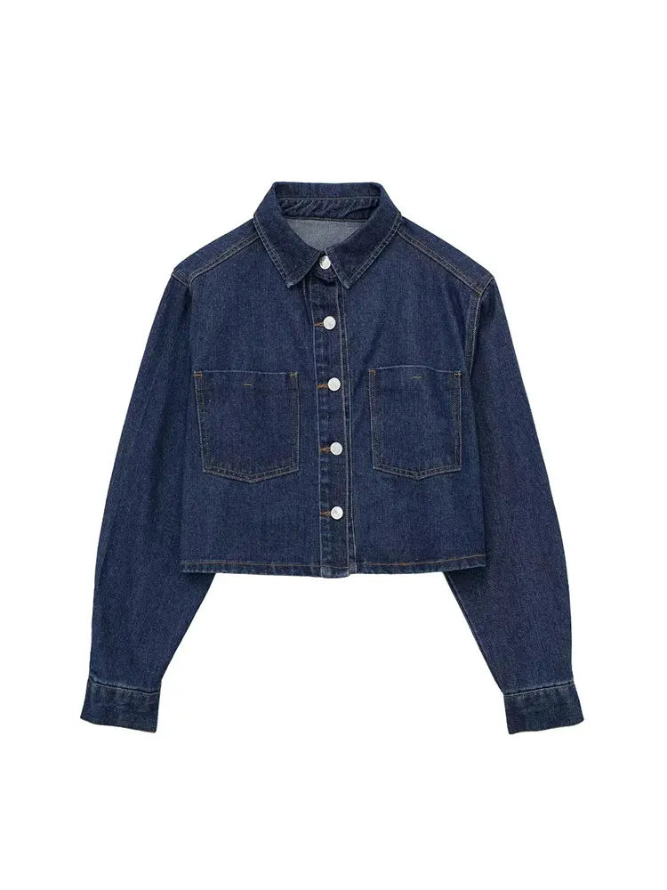Women's Denim Jacket 2 Piece Set