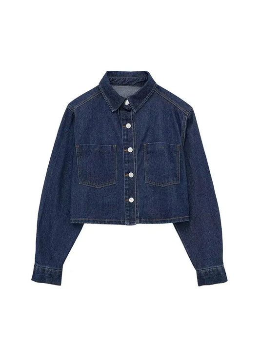Women's Denim Jacket 2 Piece Set