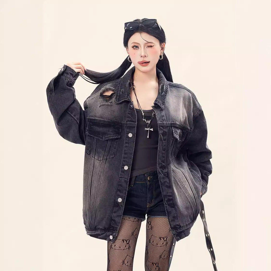 Wear and Tear Denim Jacket - Premium Japanese Craftsmanship