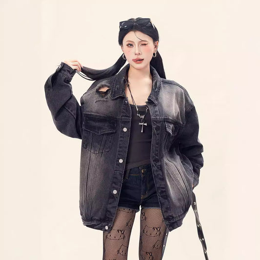 Wear and Tear Denim Jacket - Premium Japanese Craftsmanship