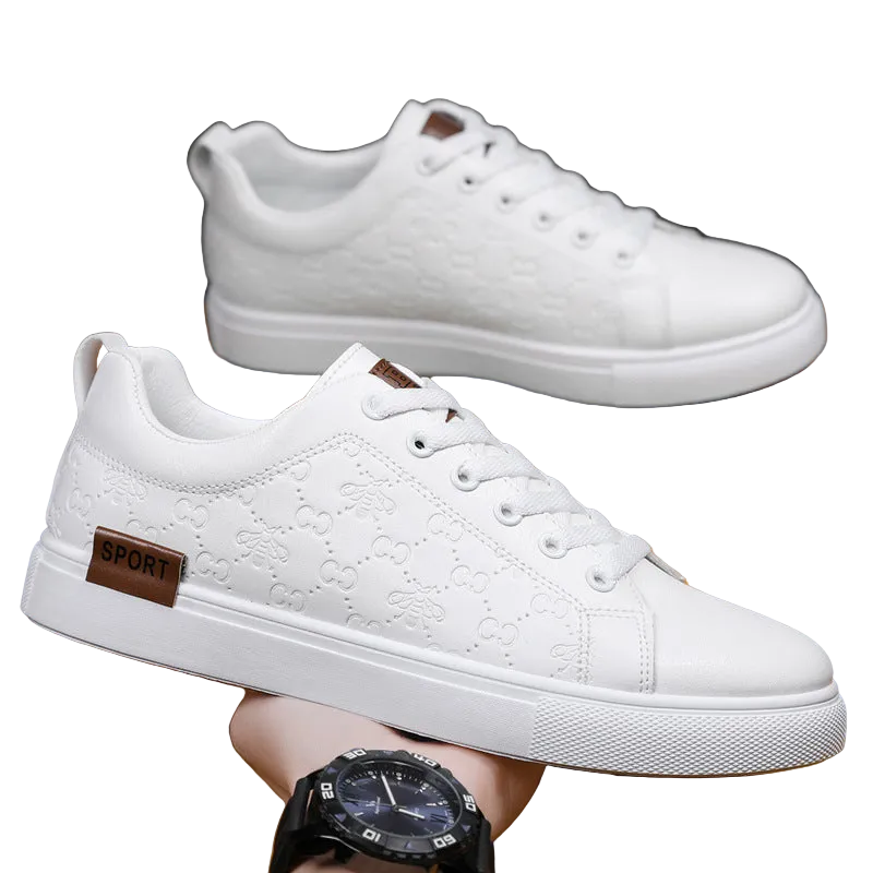 Round Headed  Black Casual Shoes for Men