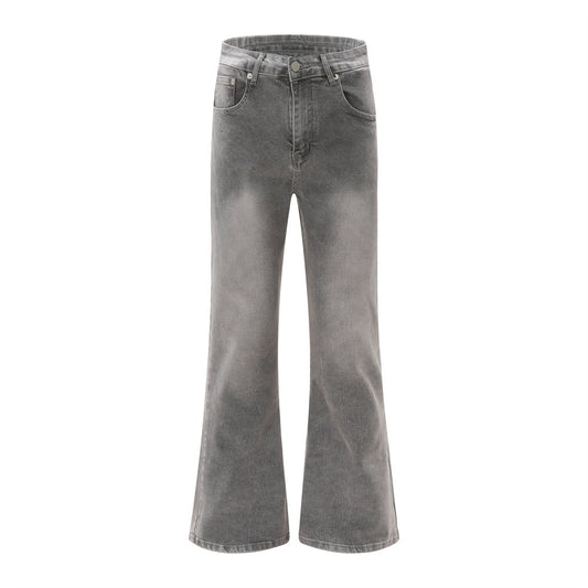 High Street Vintage Tie Dye Micro Flared Loose Jeans for Women