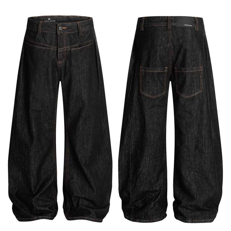 Men's Vintage Tapered Jeans - Loose Fit Inspired by Japanese Streetwear