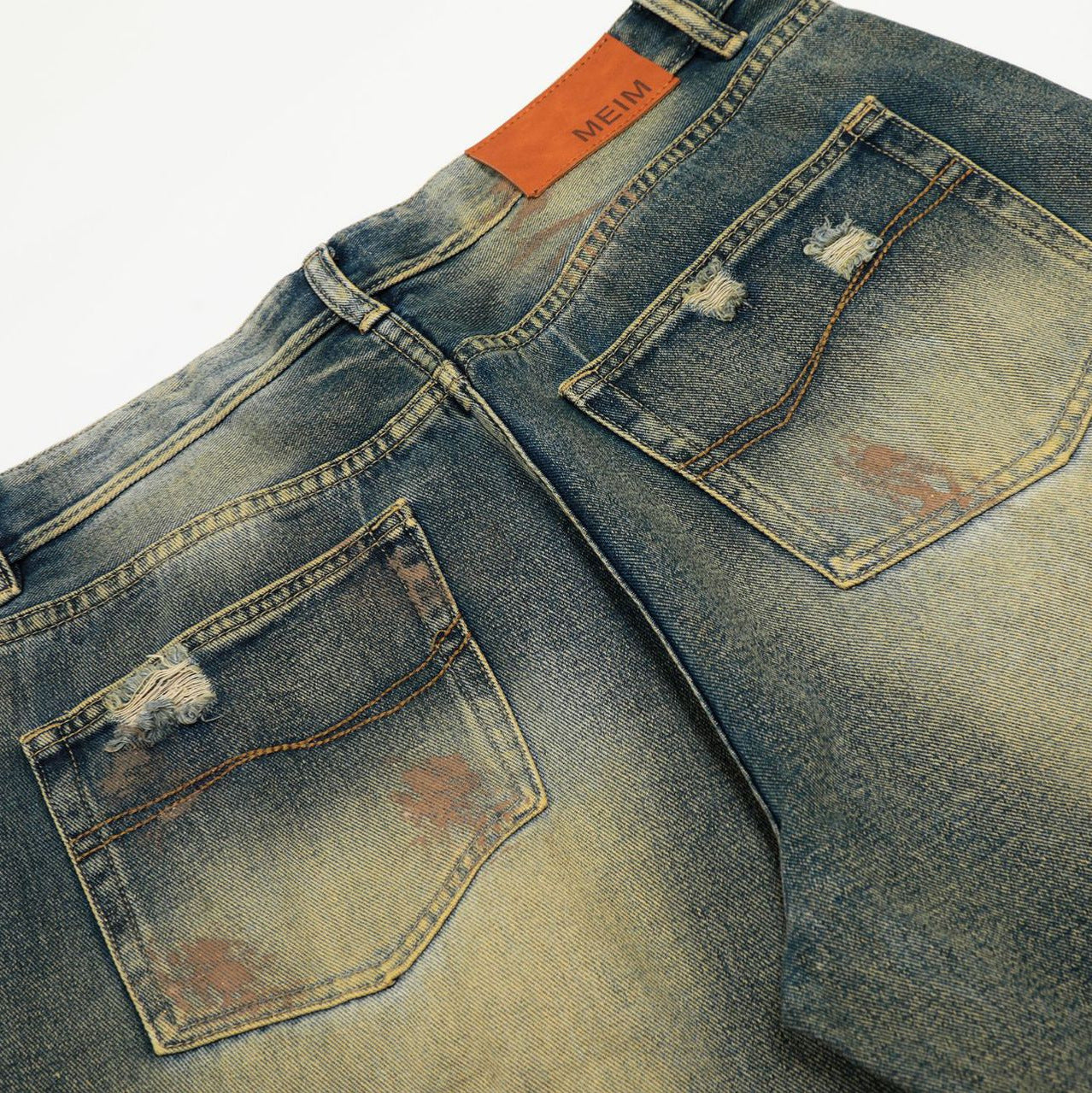 High-Street Unique Design Denim Trousers