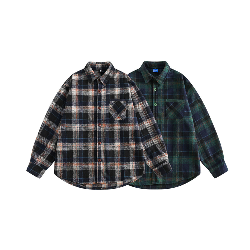 Long Sleeved Checkered Shirt for Casual Wear