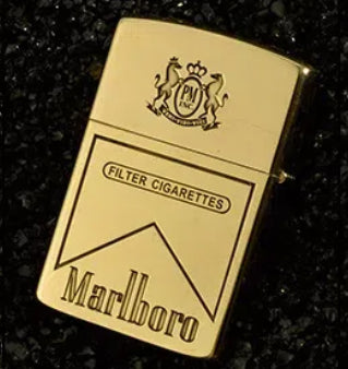 Kerosene Lighter with Deep Carving Five-Sided Laser Engraving, White Steel Inner Liner, Brass Outer Shell