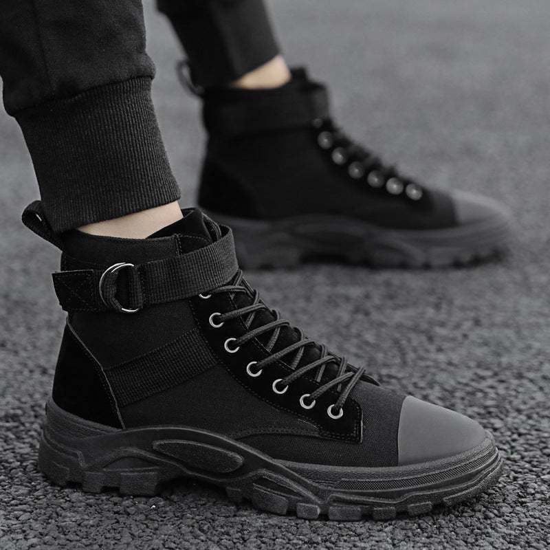 Men's Casual High Top Canvas Boots