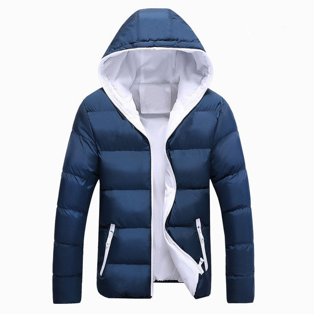 Men's Slim Fit Hooded Windbreaker Fashion Overcoats