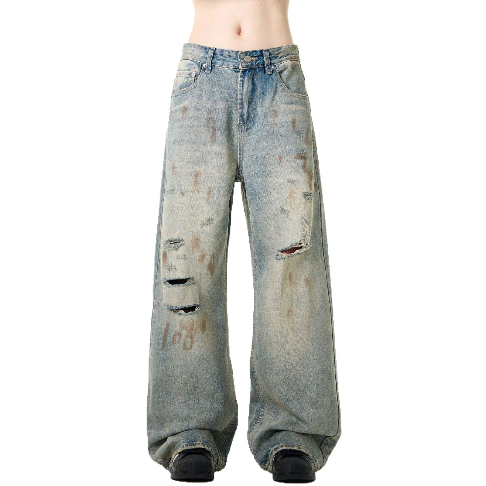 Premium Vintage Ripped Jeans for Men - Summer Collection