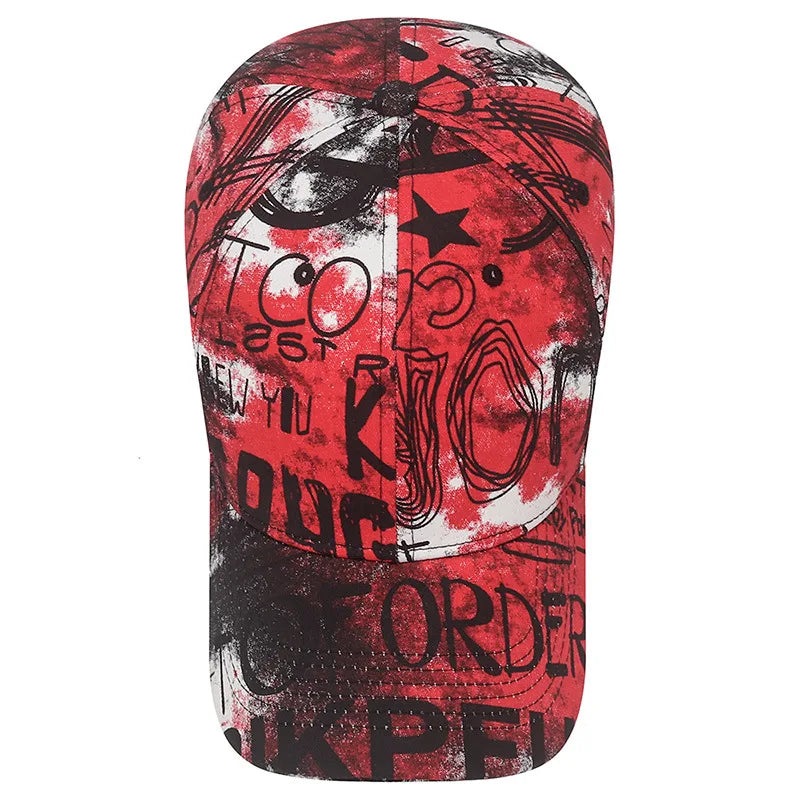 Graffiti Caps for Men and Women - Sport Visors Baseball Cap, Street Trend Sun Hat