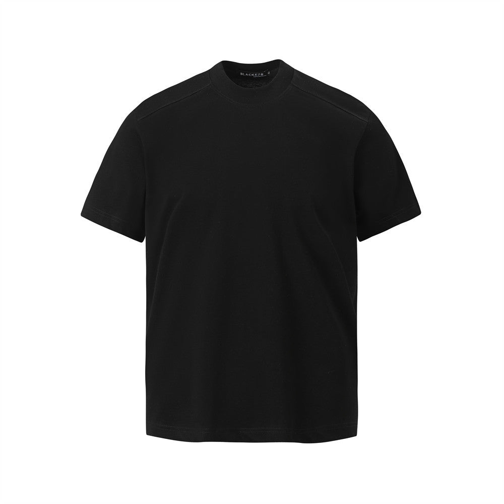 Simple Solid Color Short Sleeve T-Shirt American Style Round Neck Casual Loose Half-Sleeve Tee for Men