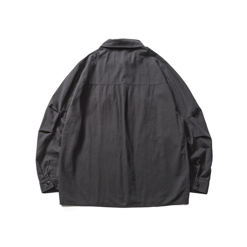 Washed Long Sleeved Magic Labeled Shirt for Men