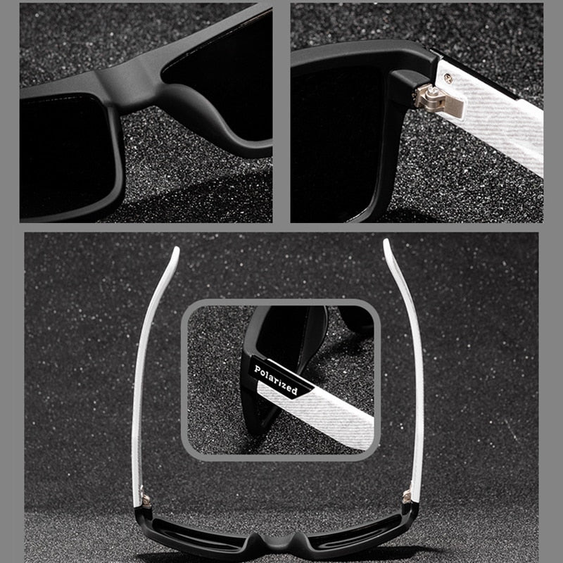 Polarized Square Sunglasses - UV400 Protection