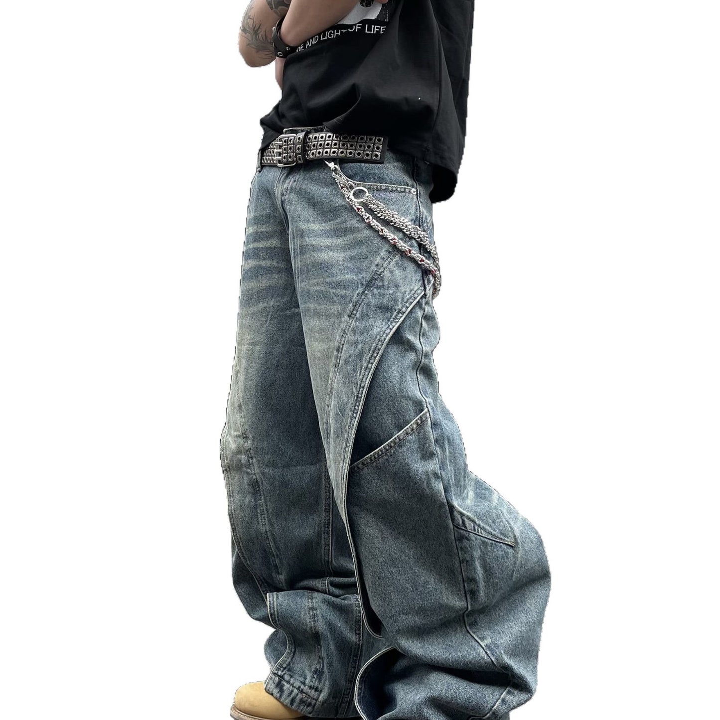 Transform Your Style with Loose Straight Leg Wide Leg Curved Knife Pants