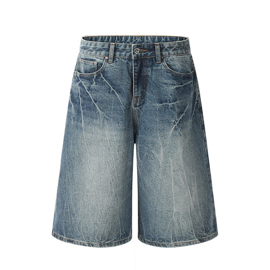 Make Old Blue Lightning Denim Shorts - Premium Japanese Craftsmanship