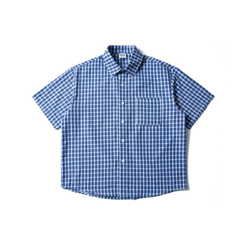 Pocket Design Checkered Shirt for Men and Women - Loose Fit