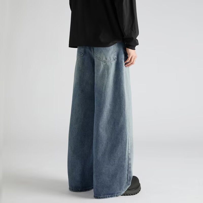 Men's Loose Fit Slimming Straight Leg Cowboy Pants