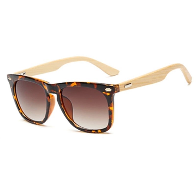 Rectangle Bamboo Wood Sunglasses