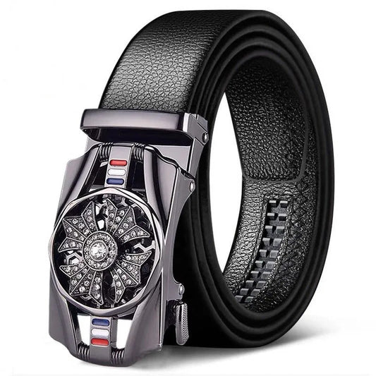 Men's High-End Belt - Versatile Automatic Buckle