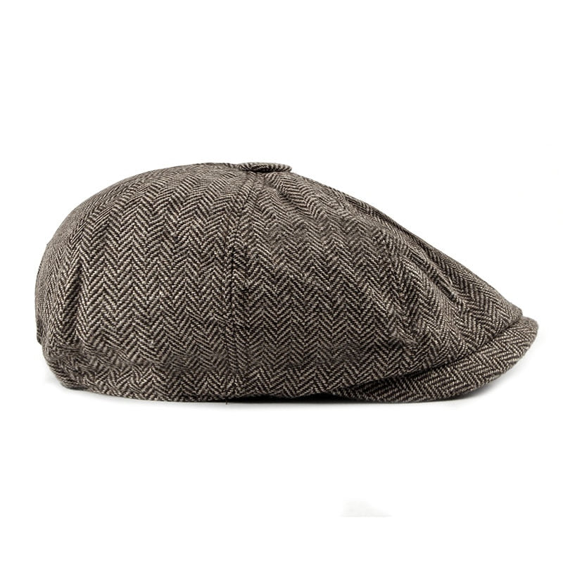 Tweed Newsboy Cap