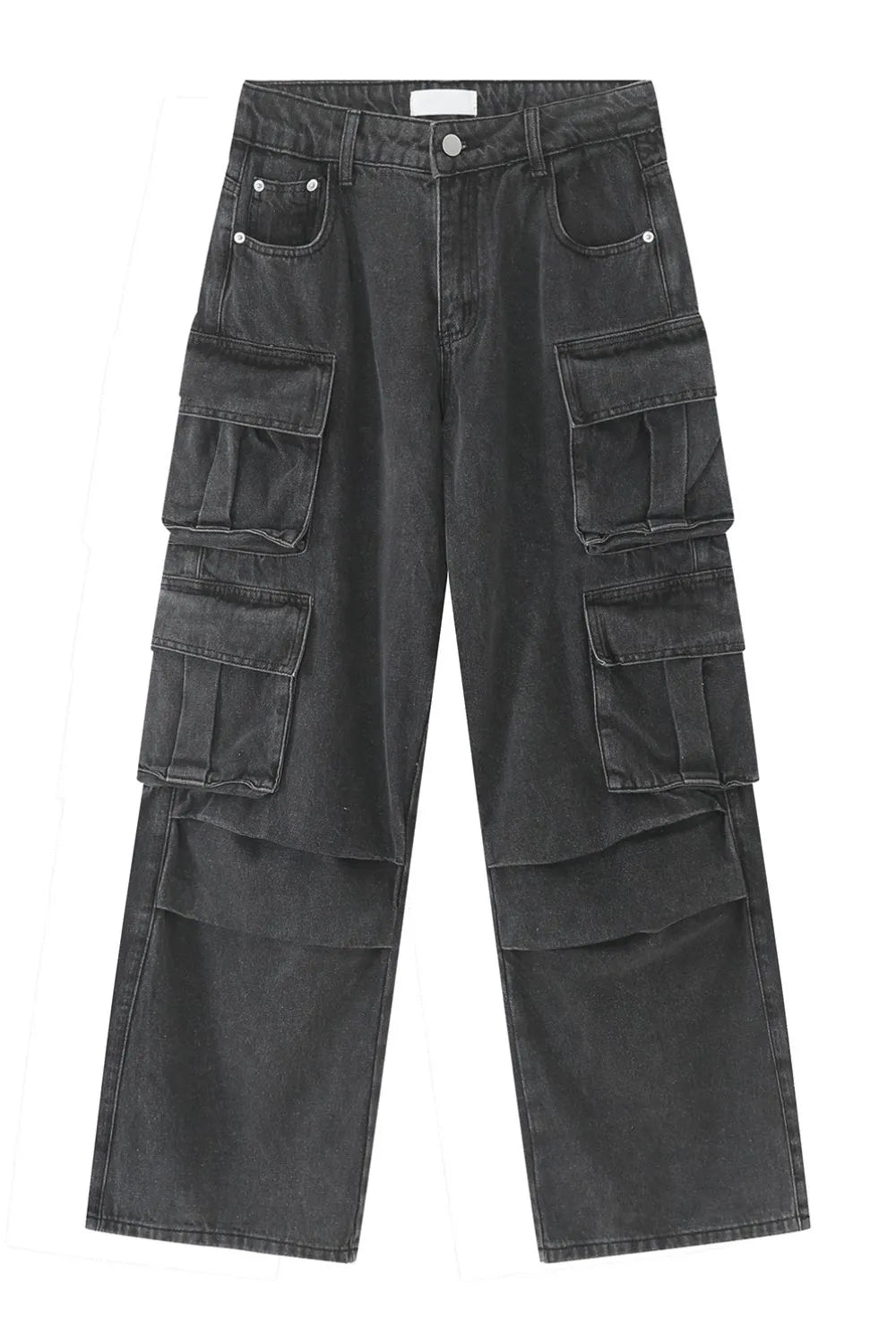 Men's Multi-Pocket Pleated Cargo Jeans
