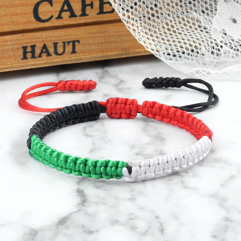 Kizuna Bracelet Woven Diamond Knot Red Rope
