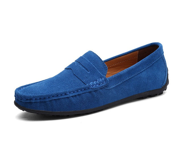 Men's Moccasins Loafers - High-Quality Genuine Leather Flats