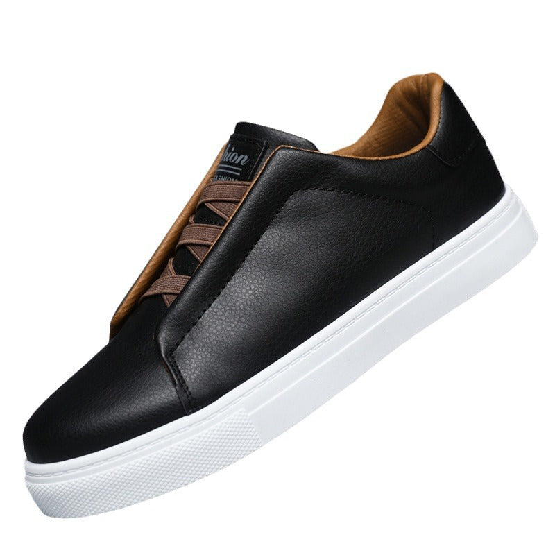 Men's Solid Color Lace Up Sneakers
