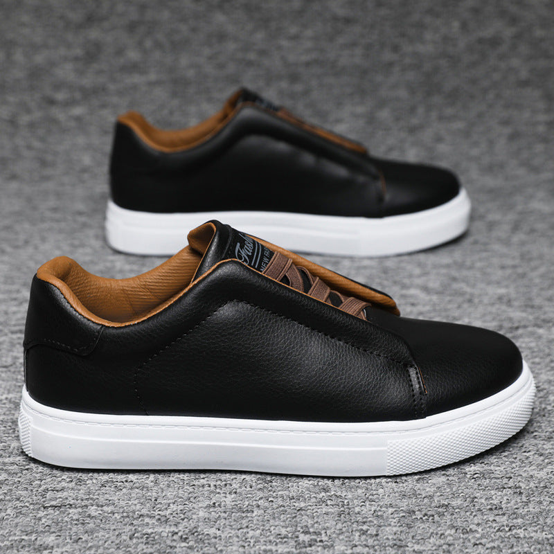 Men's Solid Color Lace Up Sneakers