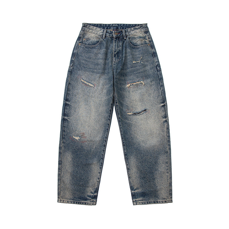 Men's Straight Leg Streetwear Casual Jeans