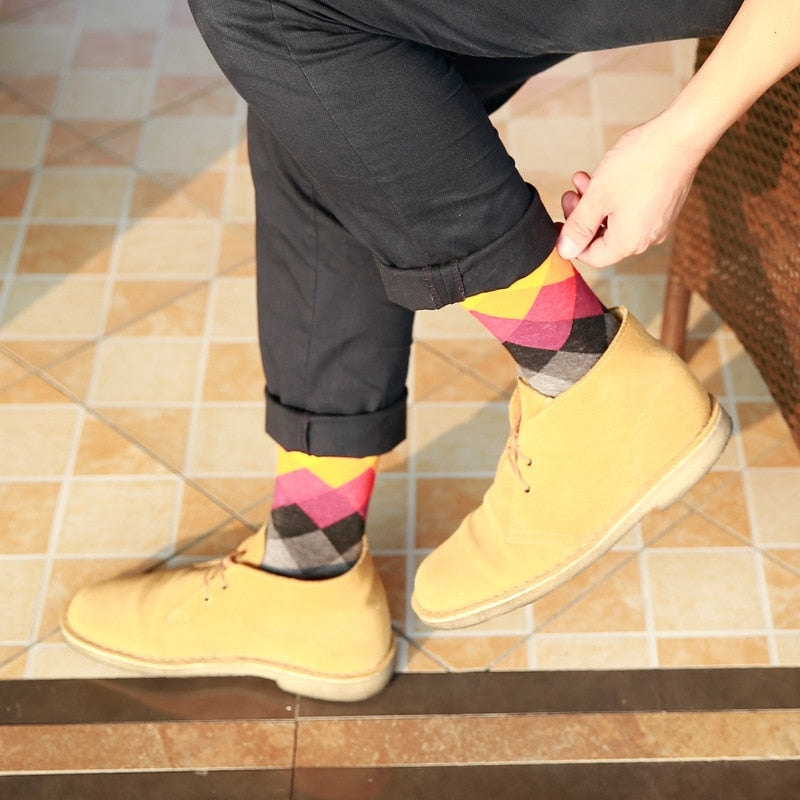 Casual Cotton Socks - Colorful Socks (10 Pairs)