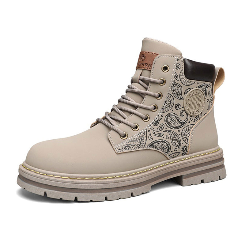 Men's High Top Boots - Outdoor Casual Workwear Shoes