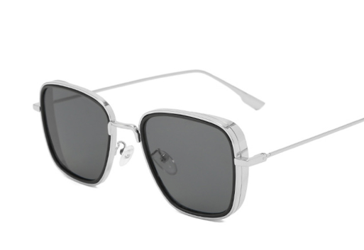 Steampunk Sunglasses Vintage Square Metal Frame UV400 Eyewear