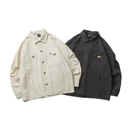 Washed Long Sleeved Magic Labeled Shirt for Men