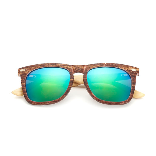Rectangle Bamboo Wood Sunglasses