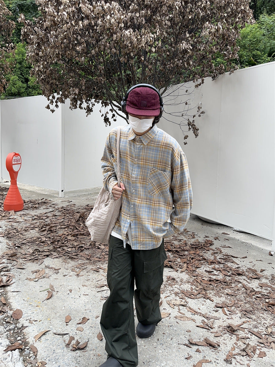 Men's Vintage Plaid Shirt