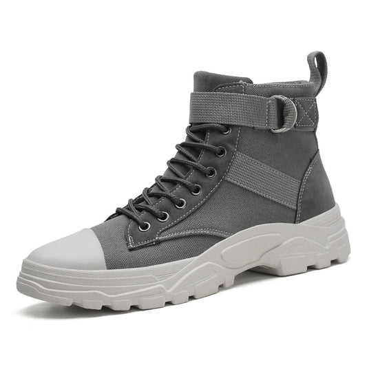 Men's Casual High Top Canvas Boots