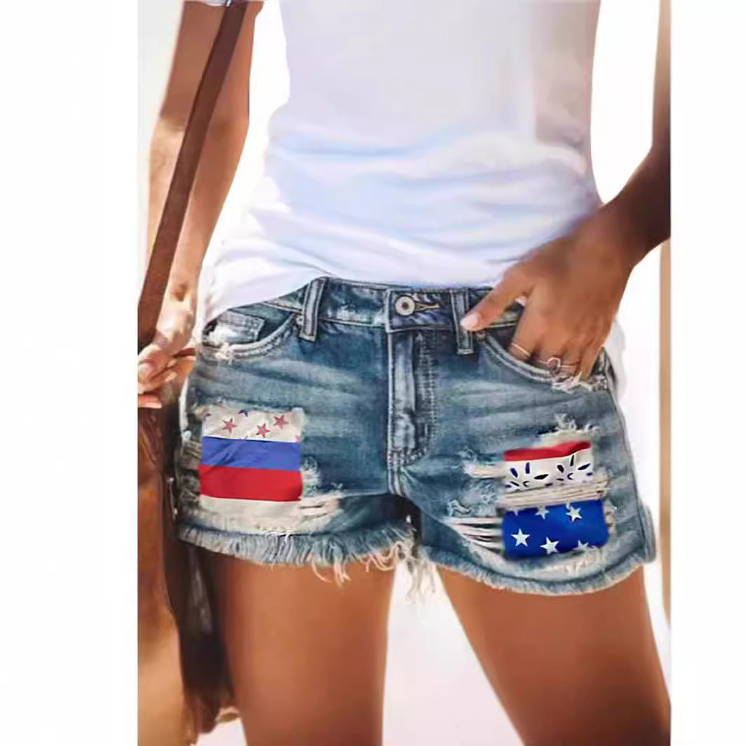 Japanese Denim Fringed Shorts, Casual Fit