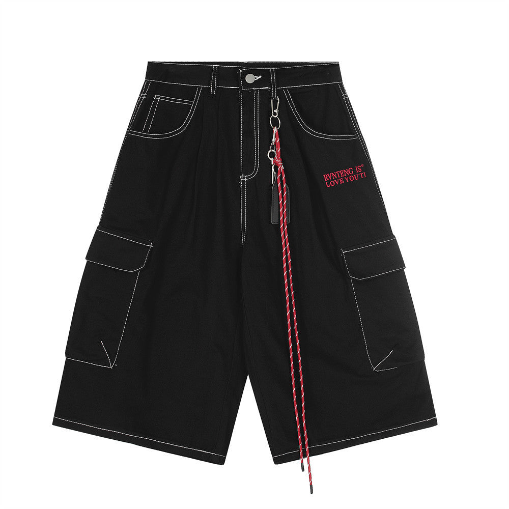 High Street American Style Workwear Cargo Shorts for Men