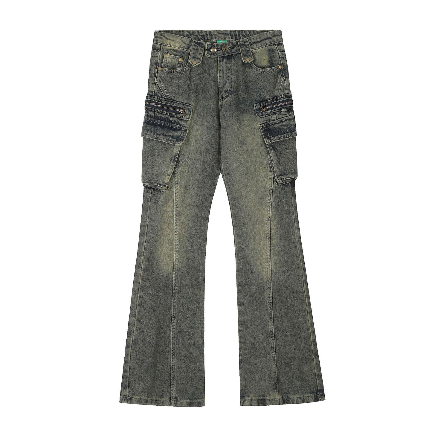 Premium Japanese Denim Jeans with Zipper and Multiple Pockets