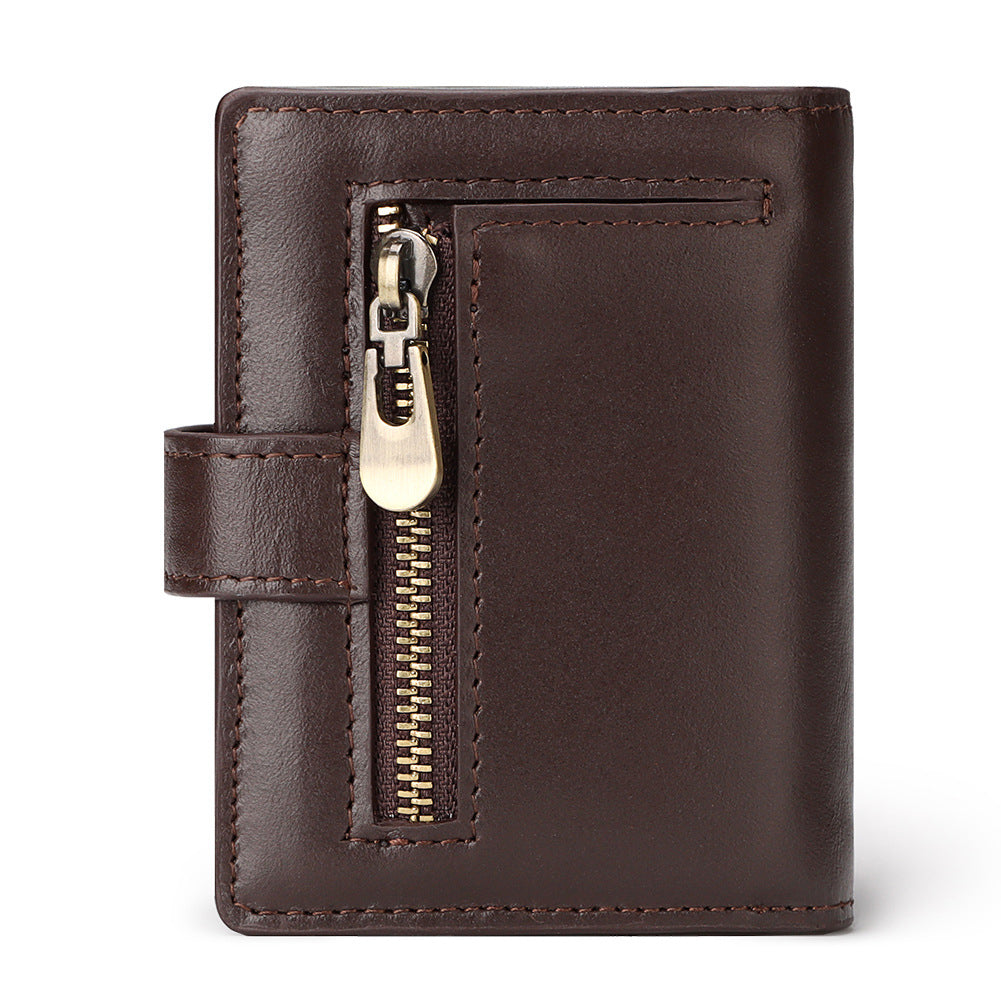 Men's Leather Card Holder RFID Antimagnetic Wallet