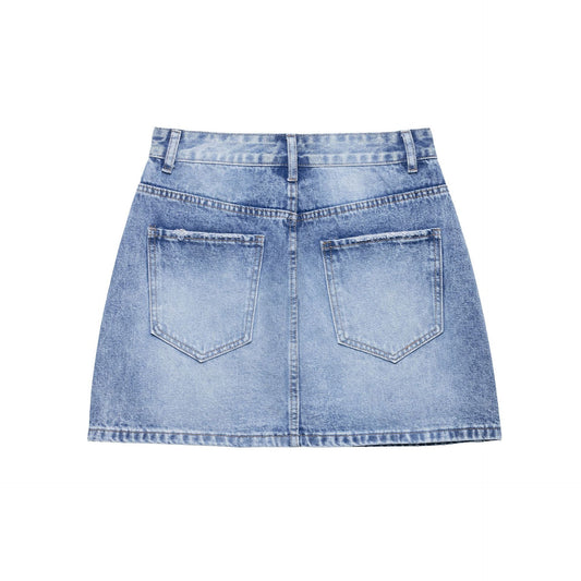 Casual Denim Hip Skirt for Women in European and American Style