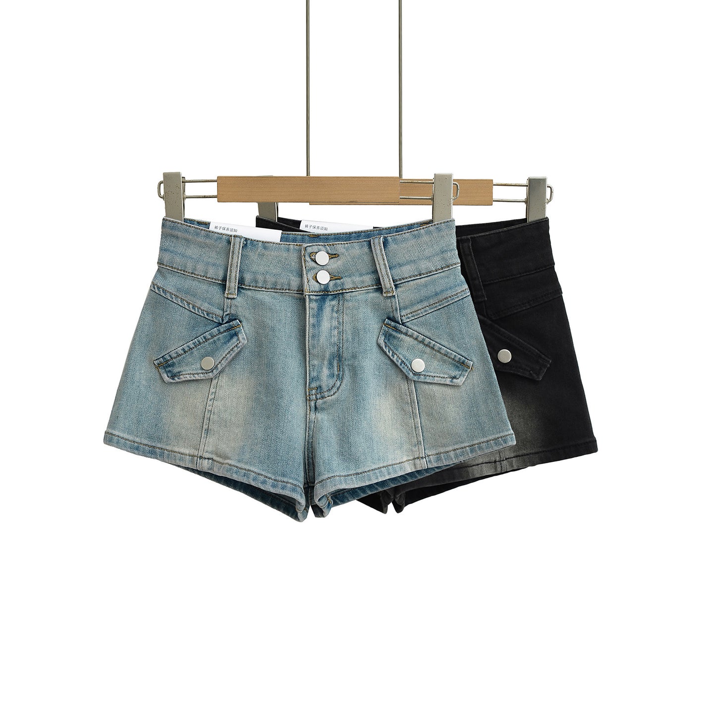 Stylish High-Waisted Denim Shorts