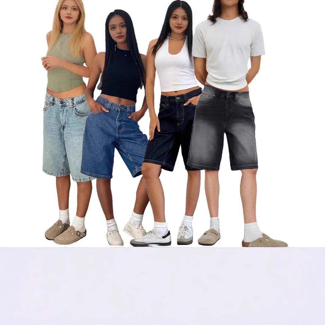 Slim Fit Denim Shorts for Women