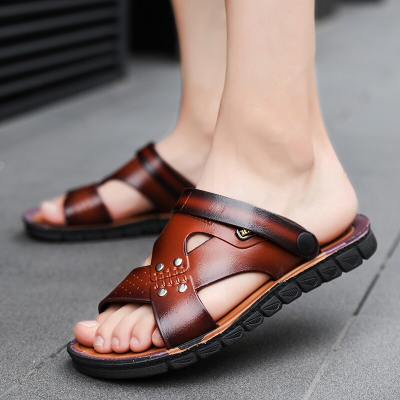 Men's Leather Beach Sandals
