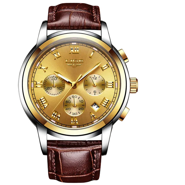 Men's Casual Business Waterproof Watch Multi-Function Luminous Watch