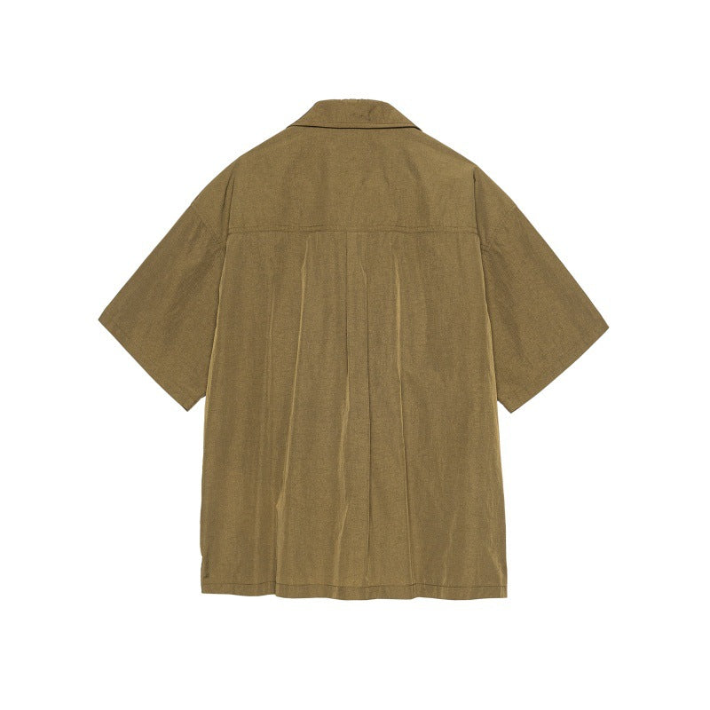 Lightweight Waterproof Workwear Pocket Short Sleeve Shirt for Men