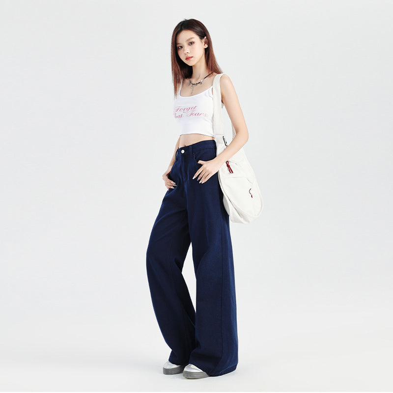 Women's High-Waisted Wide-Leg Jeans - Stylish & Comfortable Denim Pants