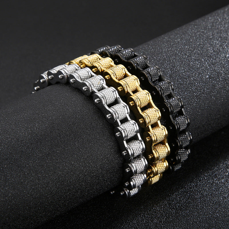 Bicycle Chain Bracelet - Titanium Steel